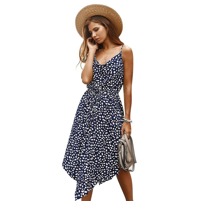 New Summer Vacation Style Polka Dot Dress