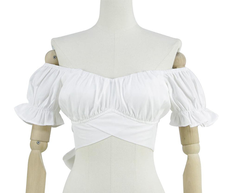 Summer Off Shoulder Tops Puff Sleeve