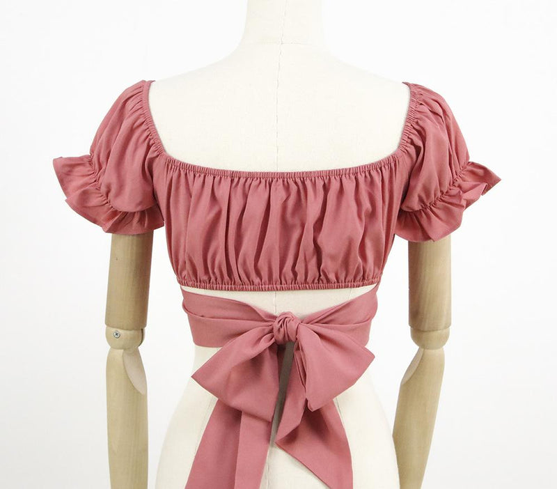 Summer Off Shoulder Tops Puff Sleeve