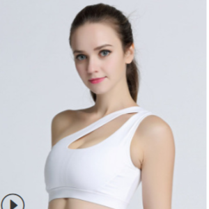 One-shoulder beauty back sports bra sports fitness yoga underwear