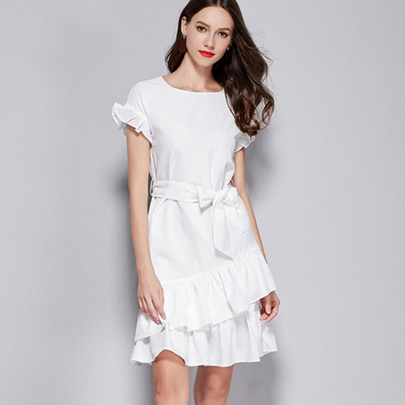 White A Line Dress