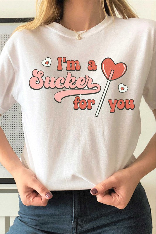 PLUS SIZE I'M A SUCKER FOR YOU GRAPHIC TEE