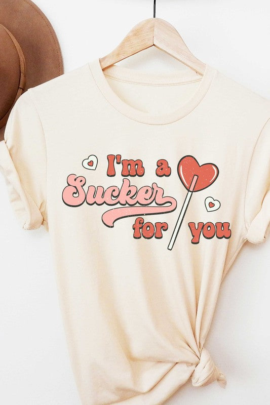 PLUS SIZE I'M A SUCKER FOR YOU GRAPHIC TEE