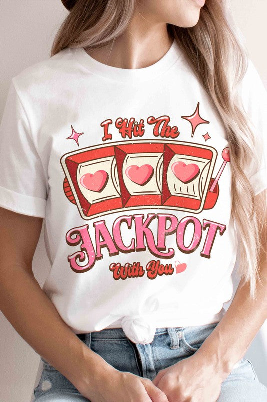 PLUS SIZE I HIT THE JACKPOT WITH YOU GRAPHIC TEE
