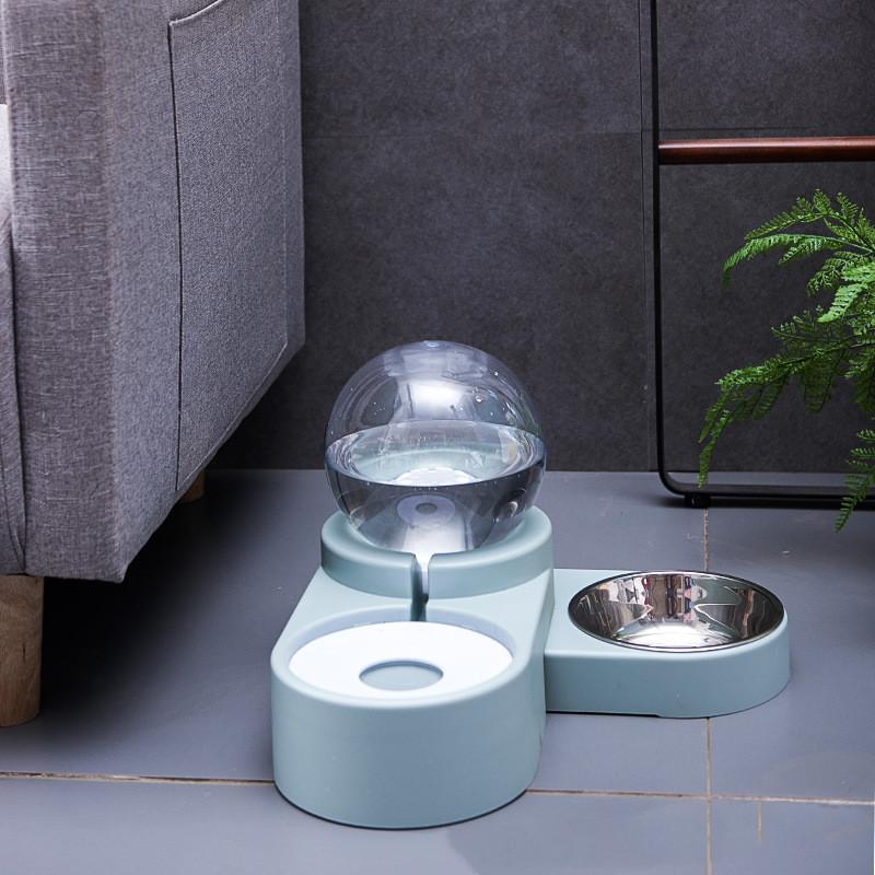 Cat Dog Feeder Fountain Bubble Large Drinking Bowl Pet Automatic Cats