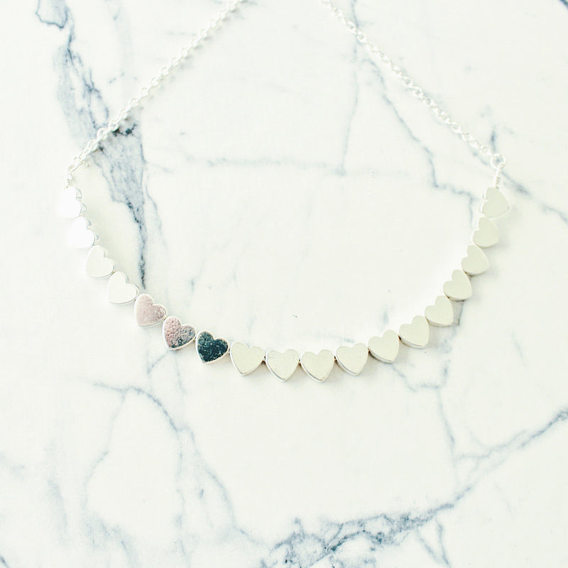 Lilly Heart Choker (Multiple Colors)