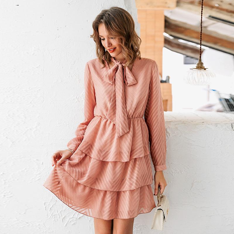 Pink ruffle Dress