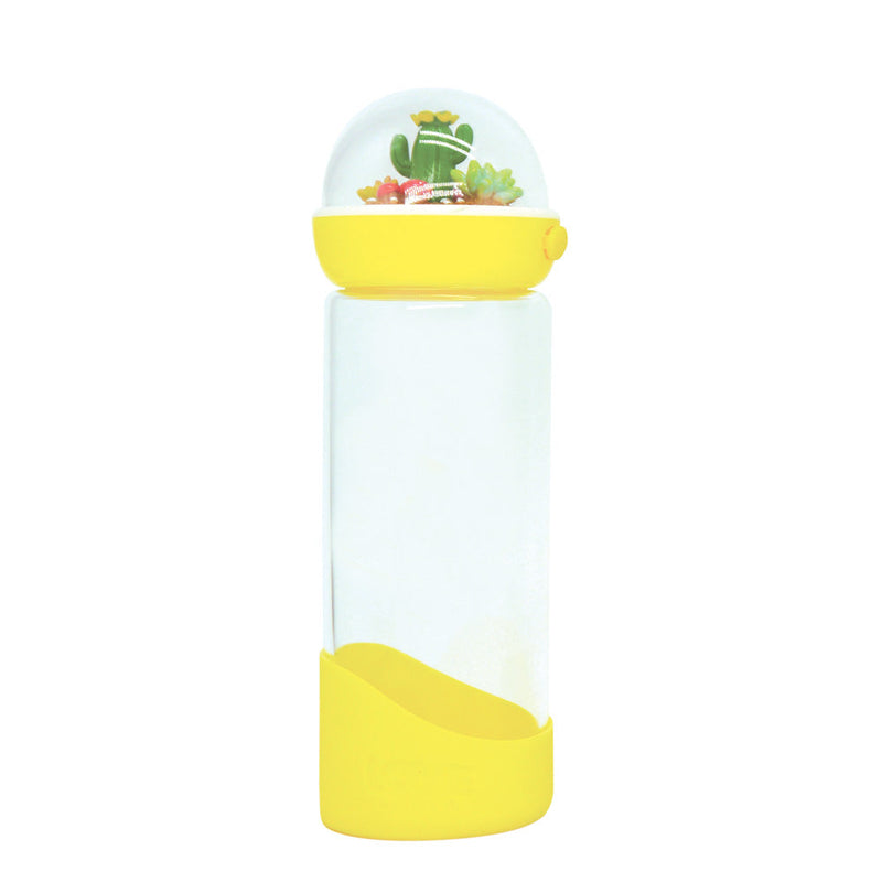 Cactus Glass Water Bottle