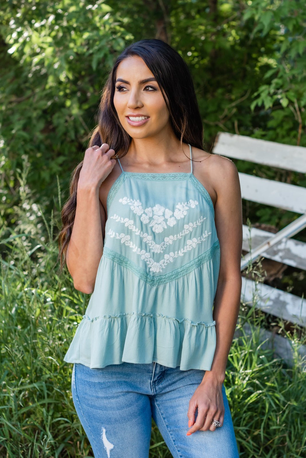 Keep It Cool Embroidered Cami
