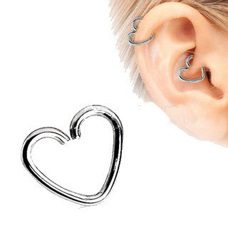 316L Surgical Steel Heart Shaped Cartilage Earring