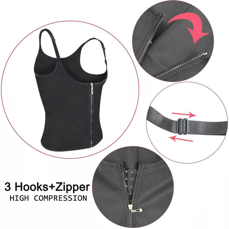 Neoprene Slimming Body Shaper Vest Zipper