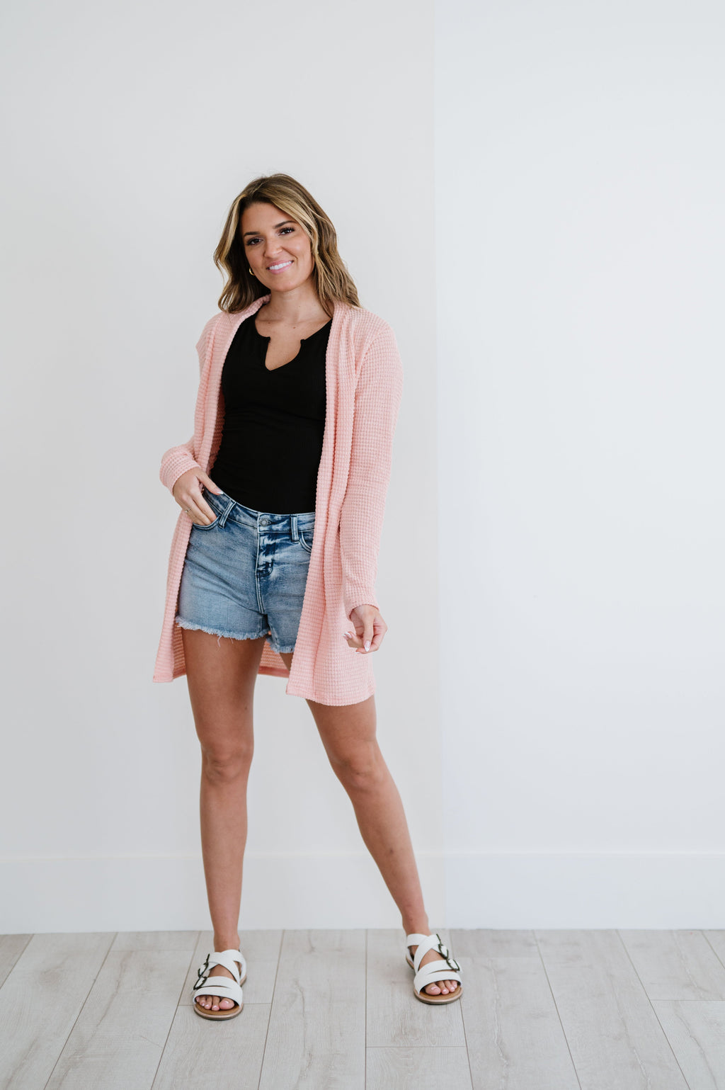 Lola Cardigan- Peach