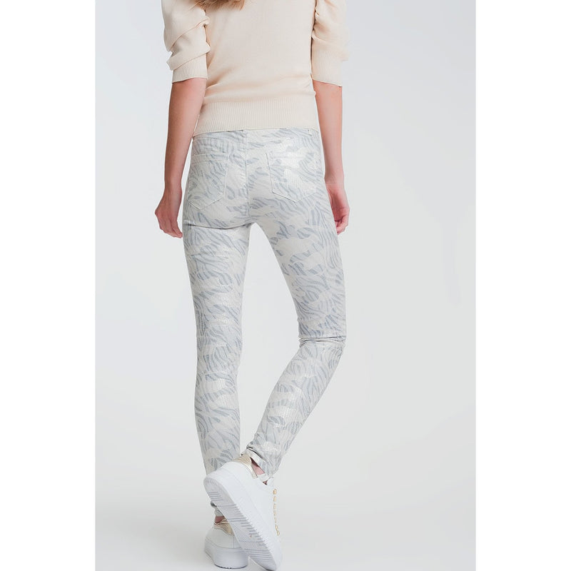 Super Skinny Pants With Stirrup in Camo