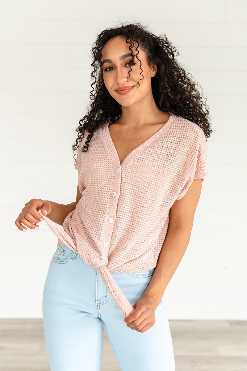 Just a Dream Waffle Knit Top