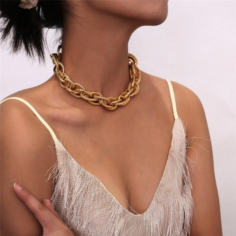 Long Line Chunky Necklace