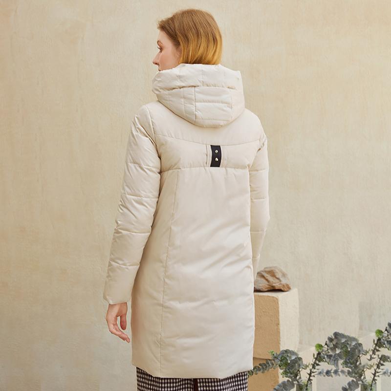 Warm Ivory Coat with a hat