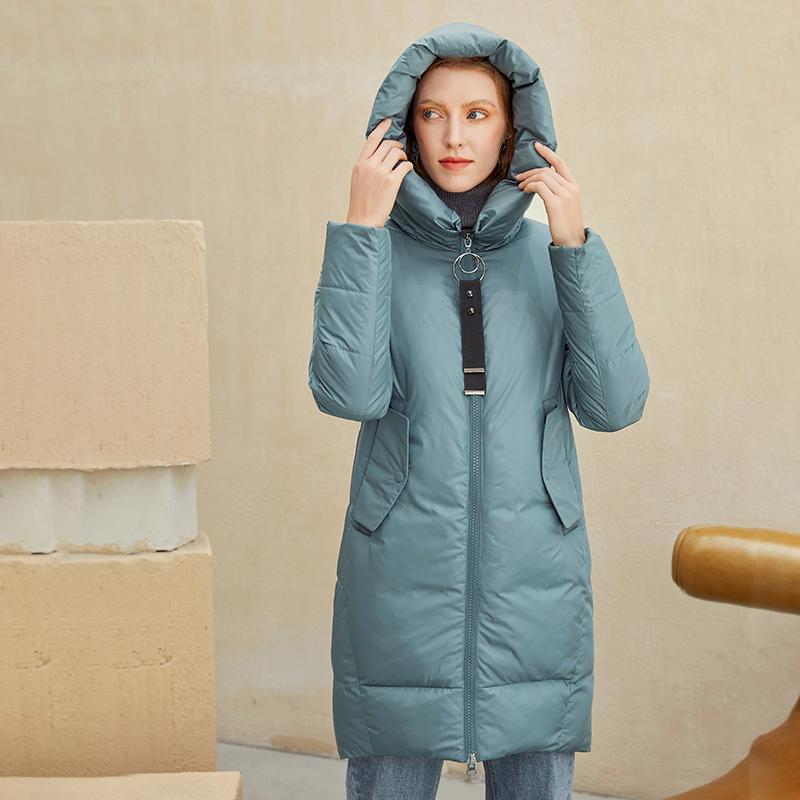 Simplee Casual office girl parkas winter coat