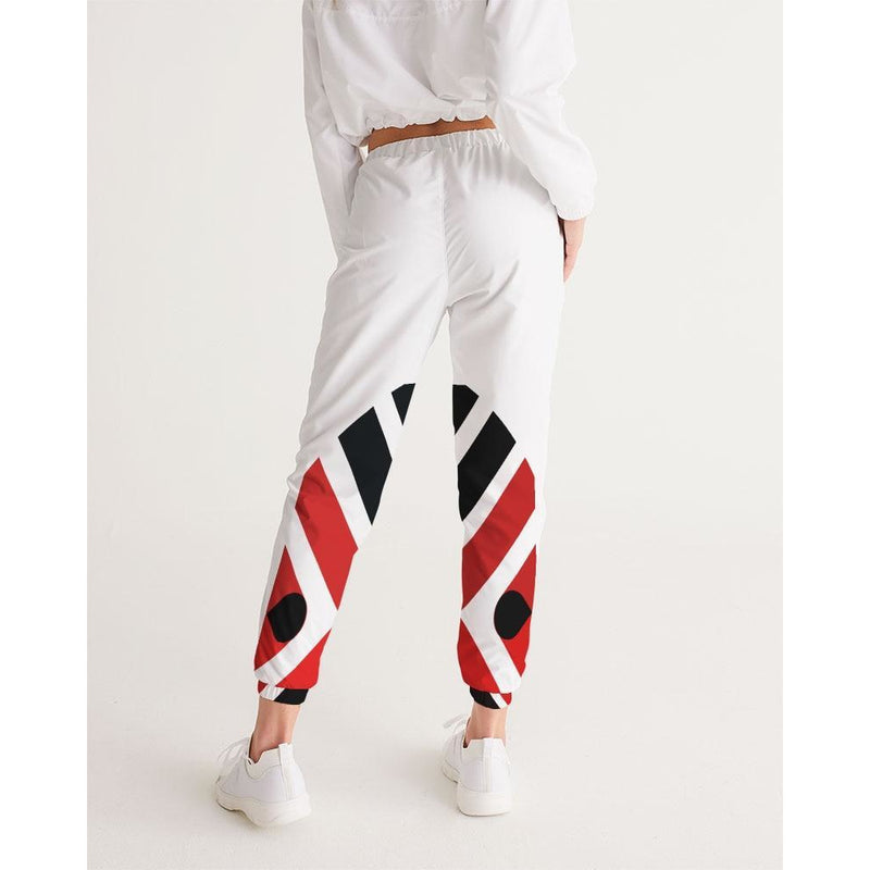 Red and Black Wakerlook Girls Track Pants