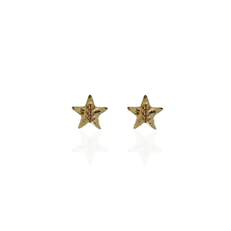 Color Golden Star Stud Earrings Set Decorated with Swarovski Crystal