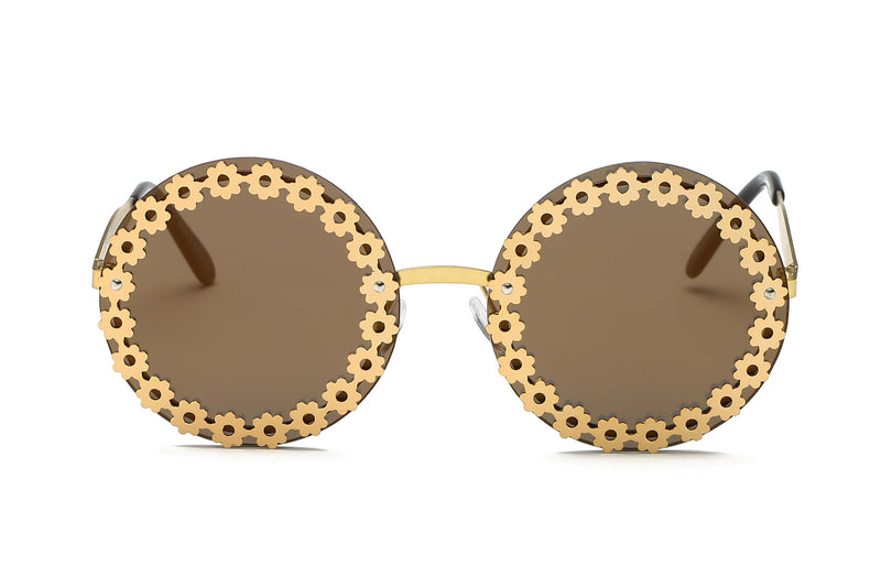 Azariah Retro Vintage round Sunglasses