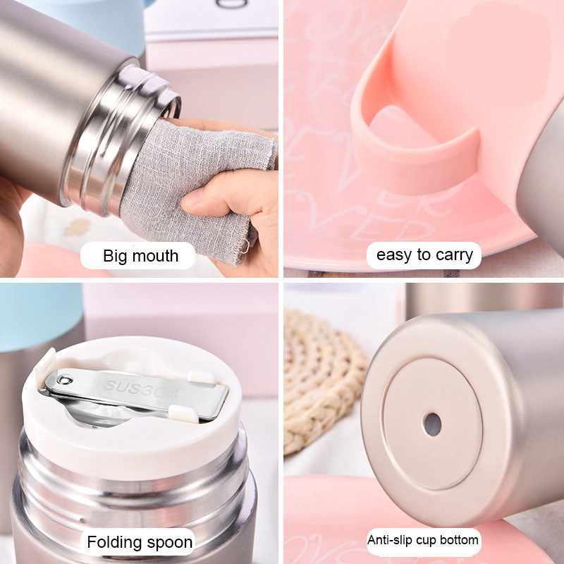 Soup thermos With folding Spoon