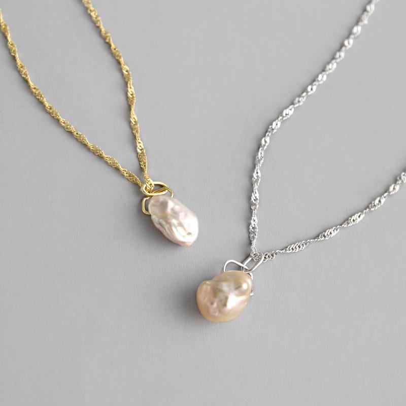 Freshwater Sparkle Pearl  Pendant Necklace