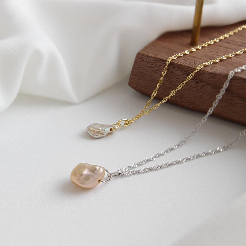 Freshwater Sparkle Pearl  Pendant Necklace
