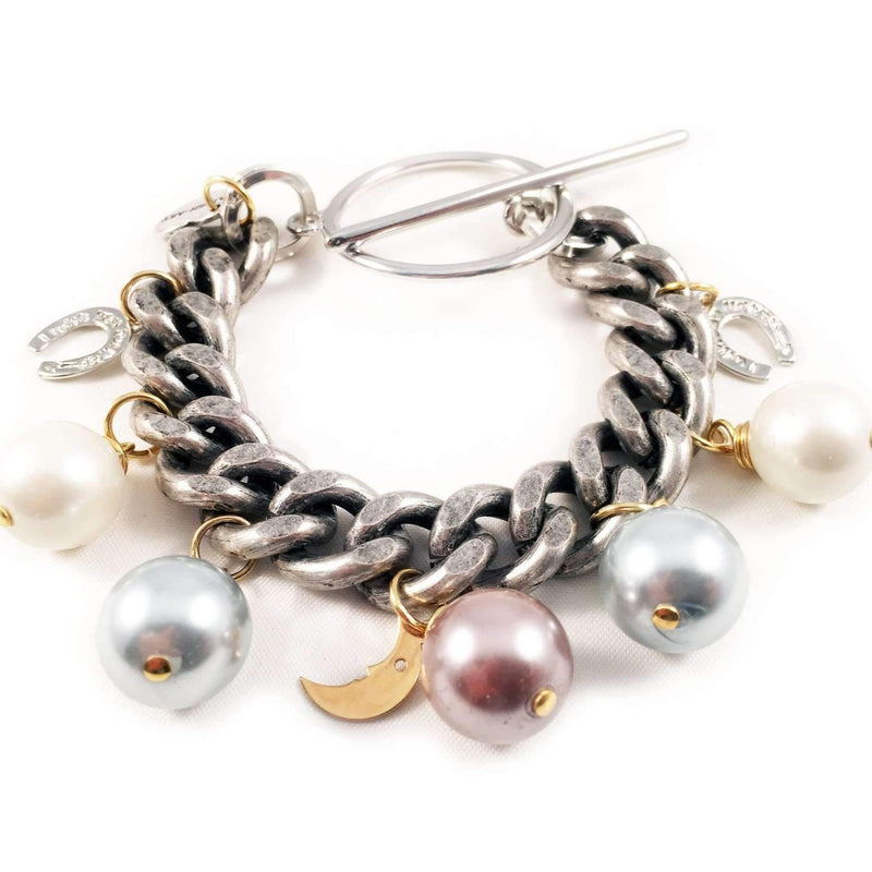 Pearls statement bracelet. Perfect for parties and gift