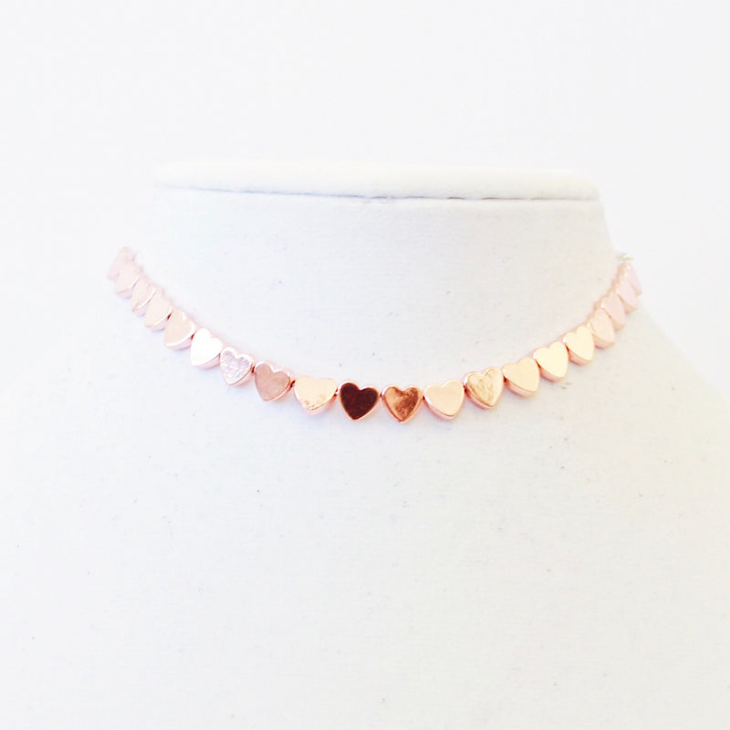 Lilly Heart Choker (Multiple Colors)