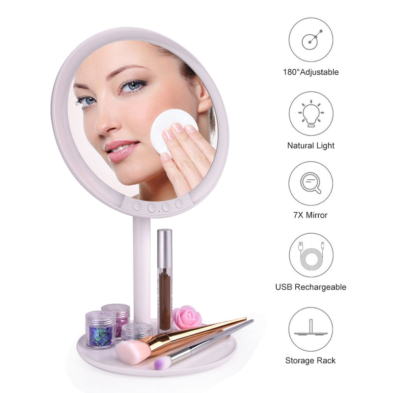 LED Makeup Mirror with 7x Magnifying Makeup Vanity