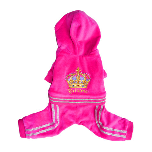 Princess Velour Pink Tracksuit for your Pet