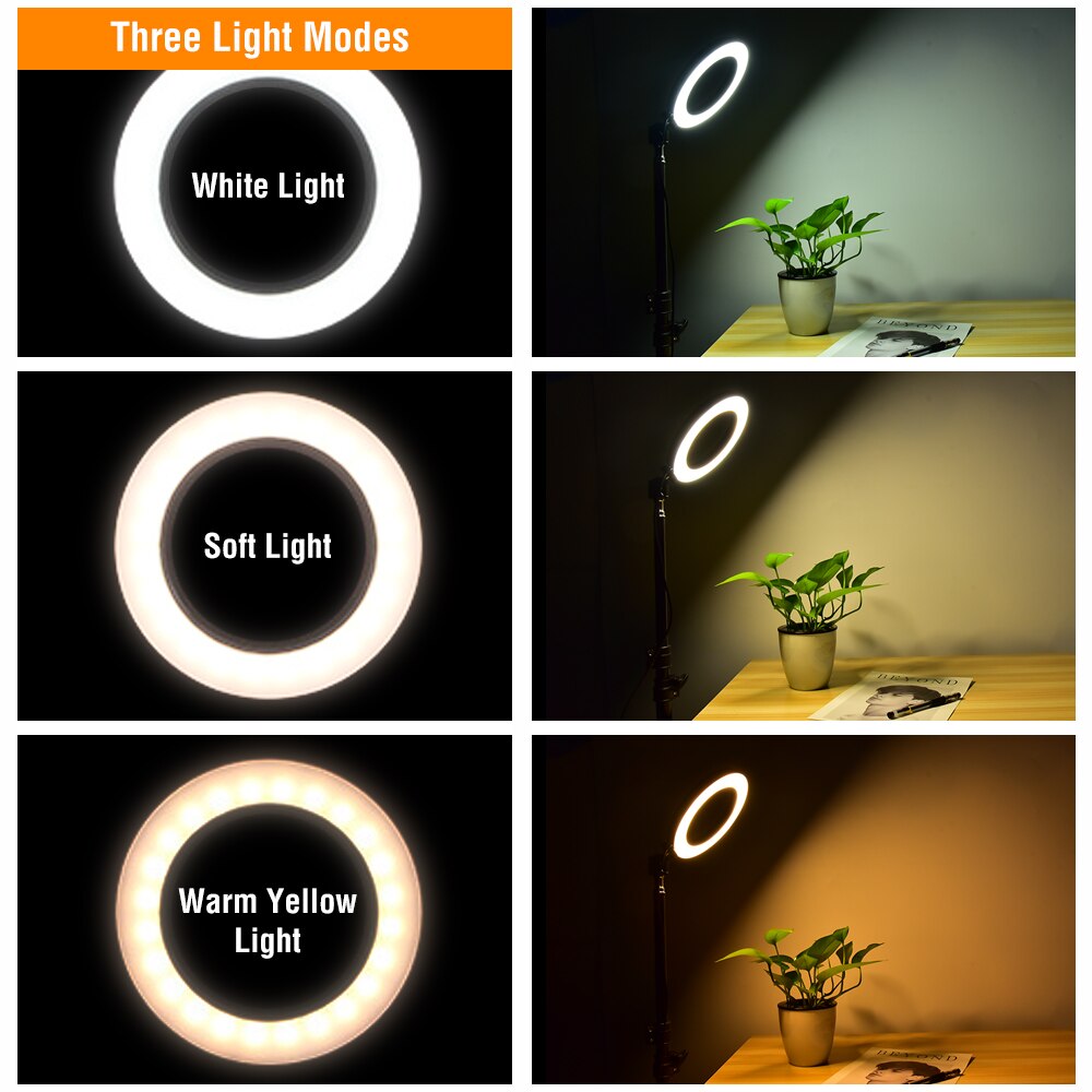 Photography Dimmable Ring Light Photo Video Studio