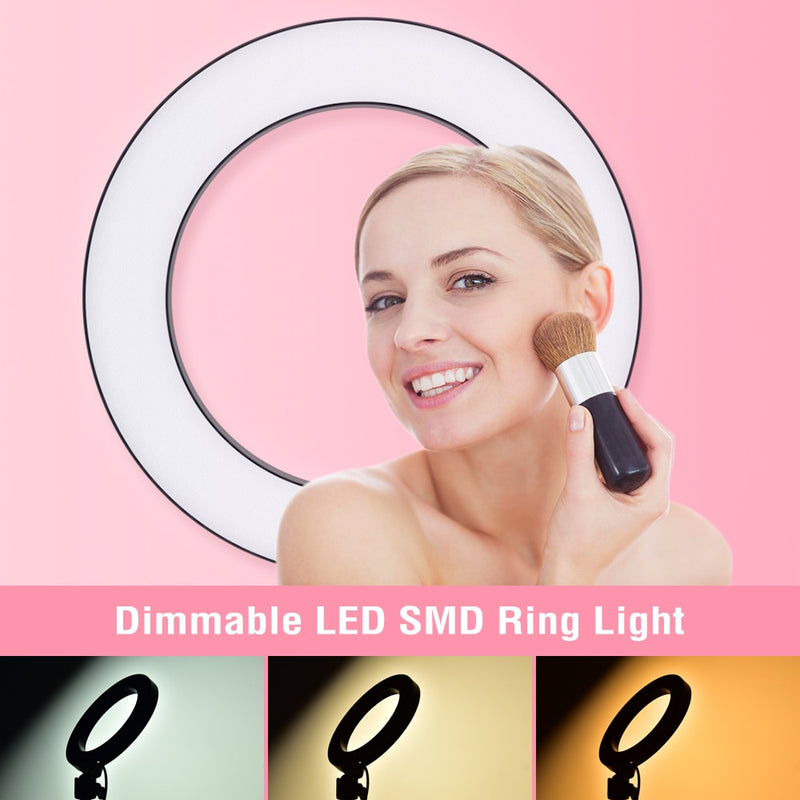 Photography Dimmable Ring Light Photo Video Studio