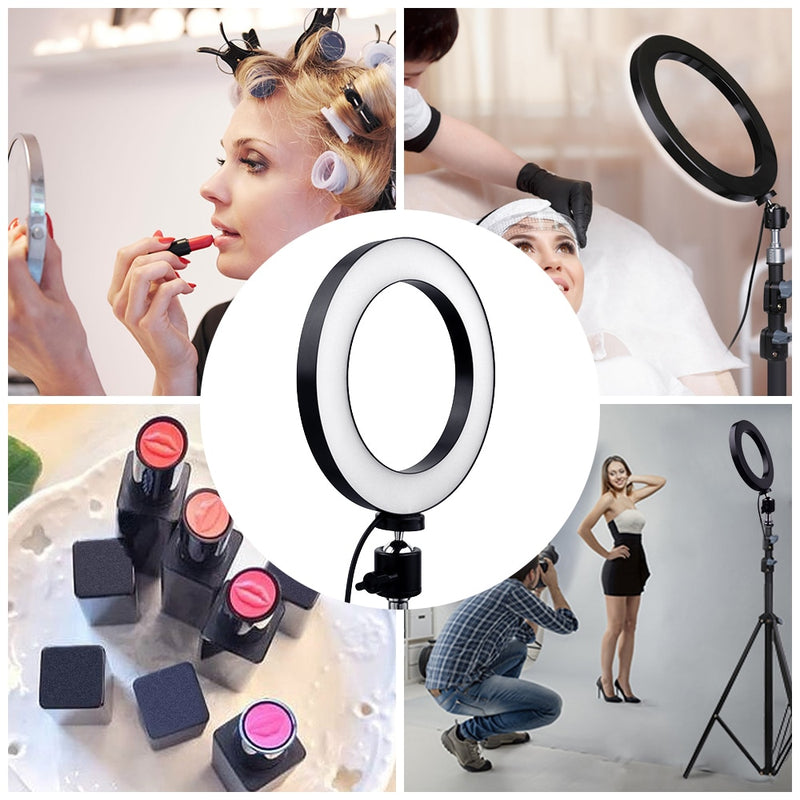 Photography Dimmable Ring Light Photo Video Studio