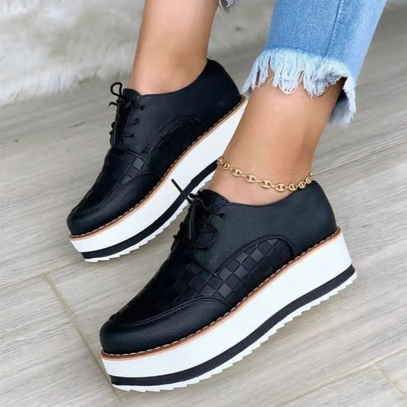 Autumn Women's Sneakers Tennis Thick Sole Vulcanized Shoes