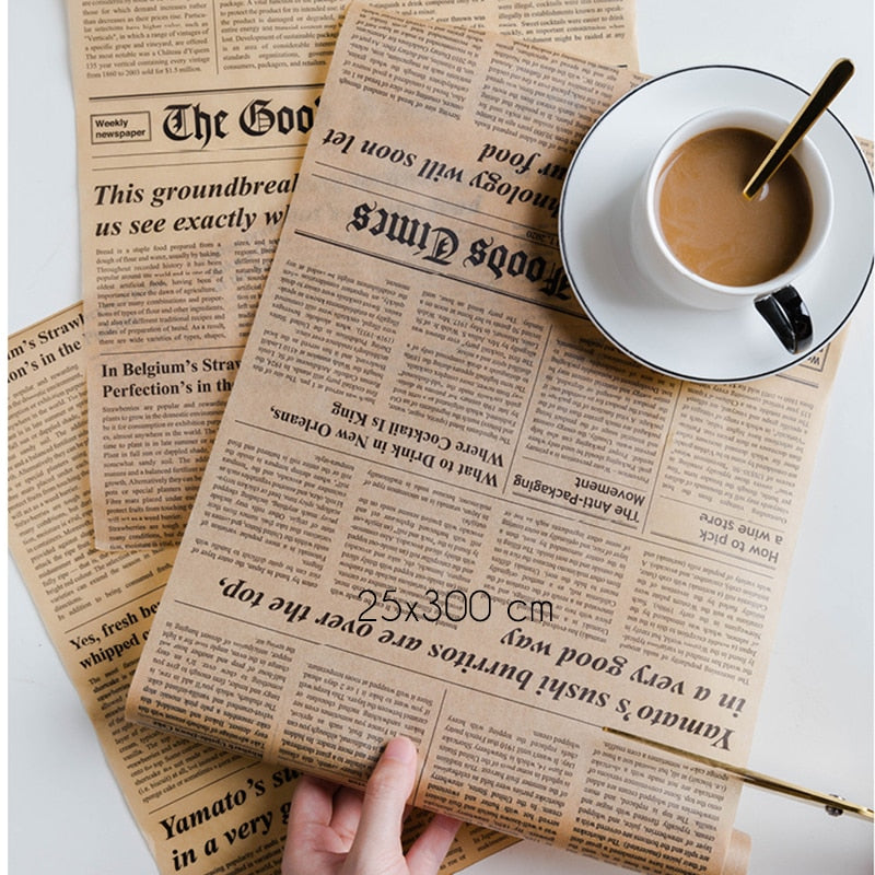Newspaper style Wrapping paper