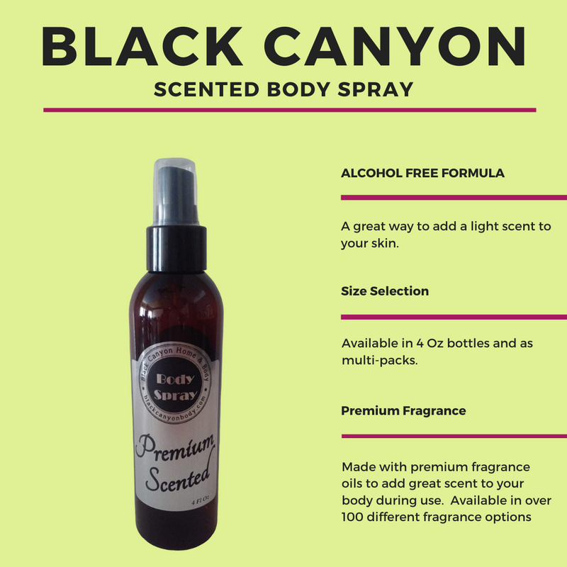 Black Canyon Pina Colada Scented Body Spray