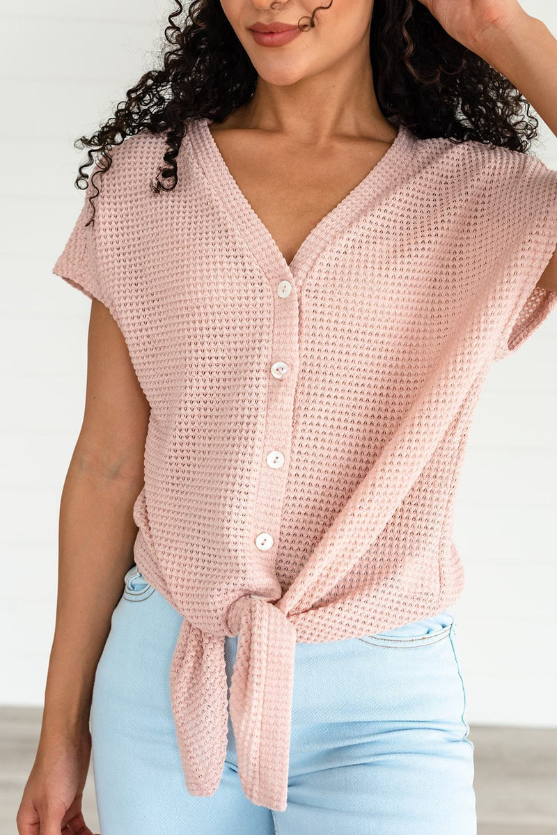 Just a Dream Waffle Knit Top
