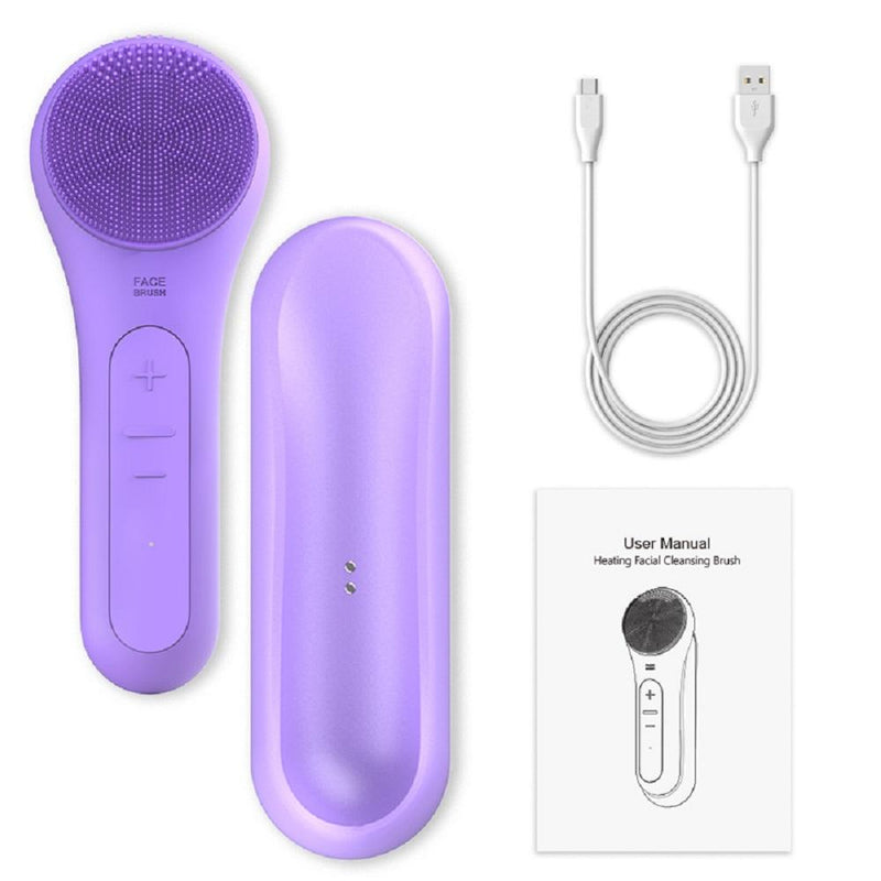 Rechargeable Portable Intensive Cleansing Facial Brush with Heat
