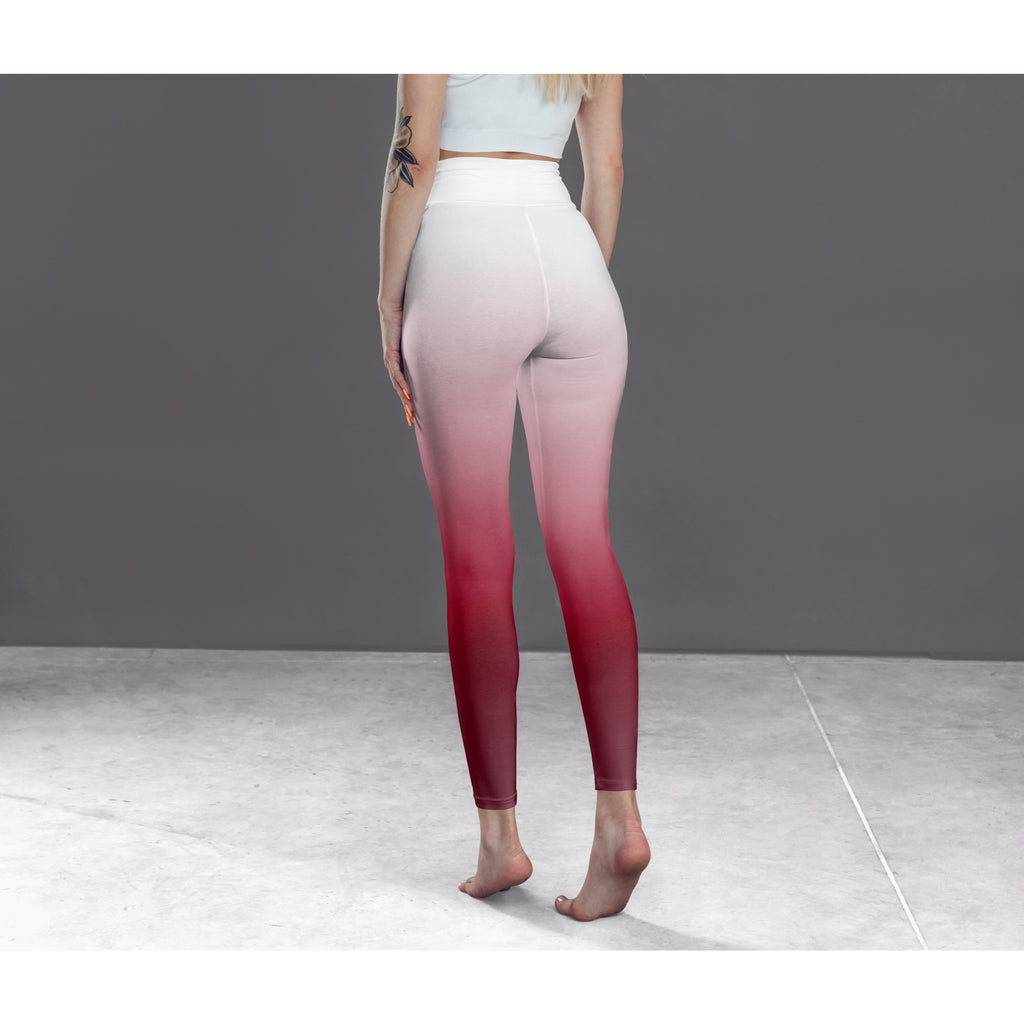 Pink Ombre Leggings, Capris, Shorts