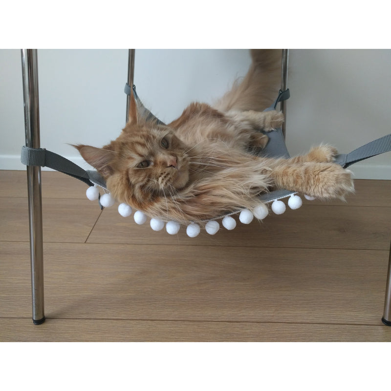 Saveplace Hanging Mat for Storage & Pets with POM-POM