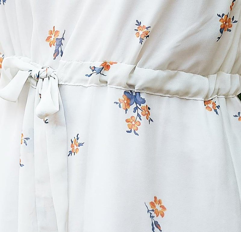 Chiffon floral swing dress
