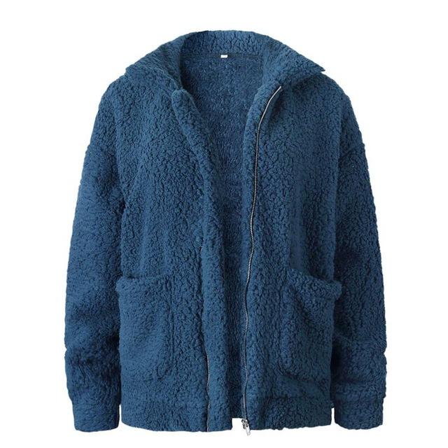Faux Lambswool Oversize Hairy Jacket