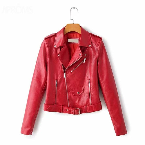 Vintage Style PU Leather Jacket Outerwear