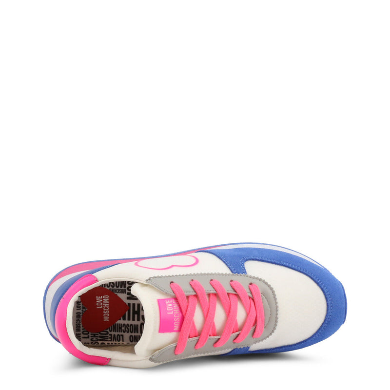Love Moschino Blue Heart Sneakers