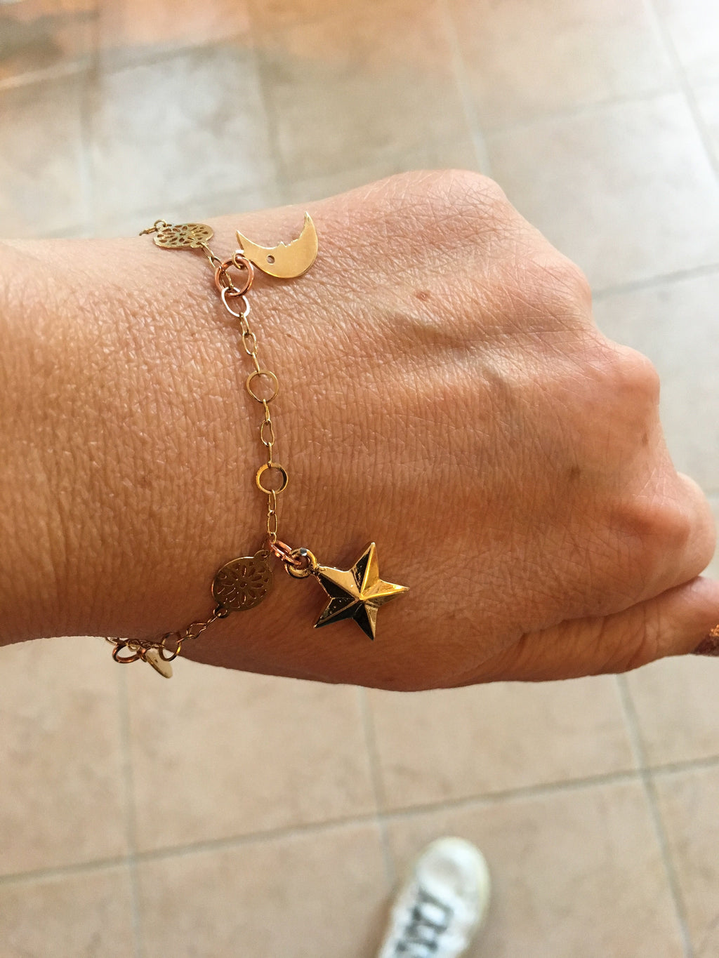 Gold Star Bracelet, Charm Bracelets, Bracelet