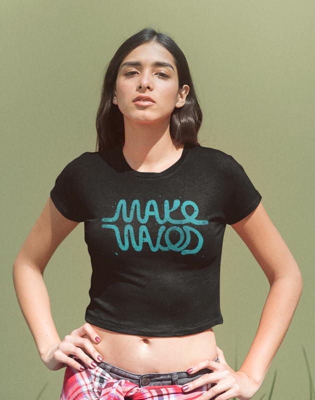 Make Waves Women's Crop top Bella+Canvas 6682