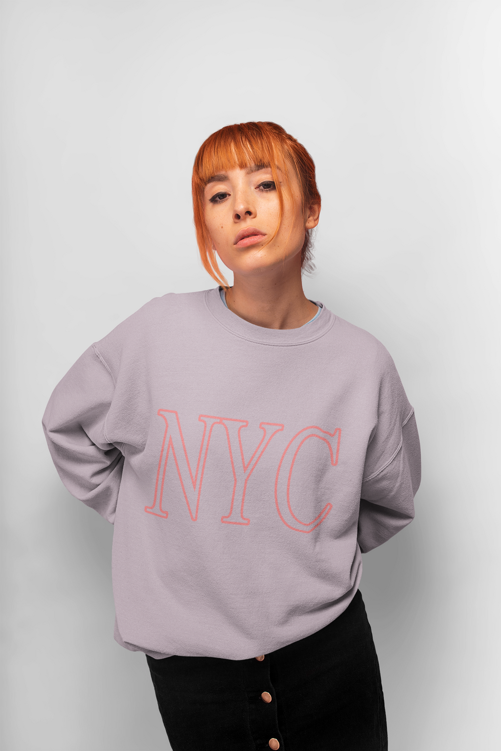 Pink NYC Crewneck Sweatshirt
