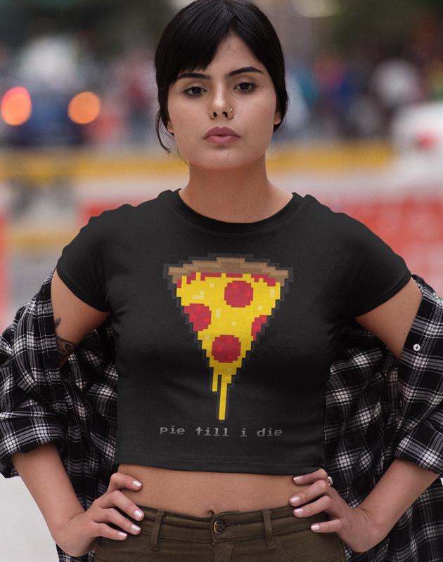 Pizza Slice Women's Crop top Bella+Canvas 6682