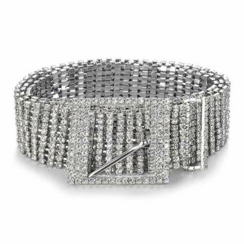 Women Shiny Belt Waist Chain Crystal Diamond Waistband Full Rhinestone